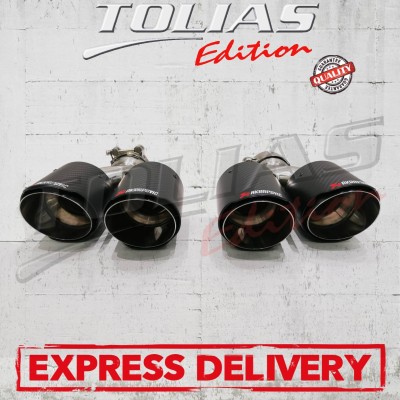 DUAL EXHAUST TIPS TYPE AKRAPOVIC 
