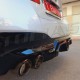 DUAL EXHAUST TIPS TYPE AKRAPOVIC 