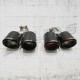 DUAL EXHAUST TIPS TYPE AKRAPOVIC 
