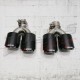 DUAL EXHAUST TIPS TYPE AKRAPOVIC 