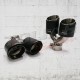 DUAL EXHAUST TIPS TYPE AKRAPOVIC 